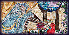 Fiber art detail of Point of View