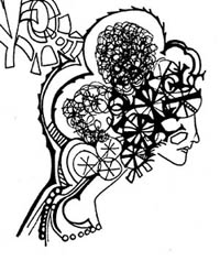 Doodle drawn in sketchbook 1981